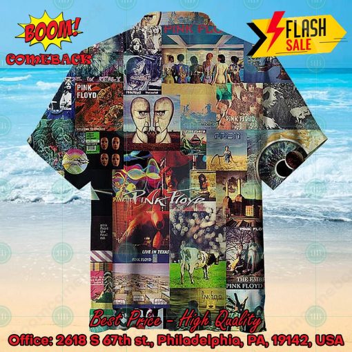 Pink Floyd Rock Band Collage Hawaiian Shirt