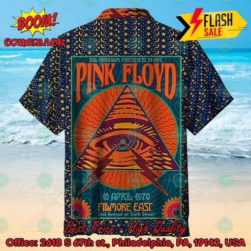 Pink Floyd Rock Band Concert NYC Fillmore East 1970 Hawaiian Shirt