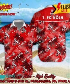 1. FC Koln Coconut Tree Tropical Hawaiian Shirt