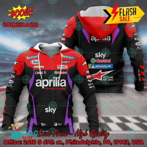 Aprilia Racing 2024 3D Hoodie Apparel