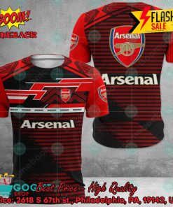 Arsenal FC Big Logo Back 3D Hoodie Apparel