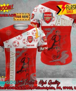 Arsenal FC Shooting Personalized Name 3D Hoodie Apparel
