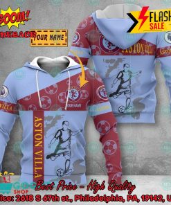 Aston Villa FC Shooting Personalized Name 3D Hoodie Apparel