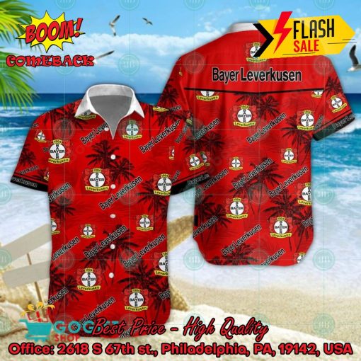 Bayer 04 Leverkusen Coconut Tree Tropical Hawaiian Shirt