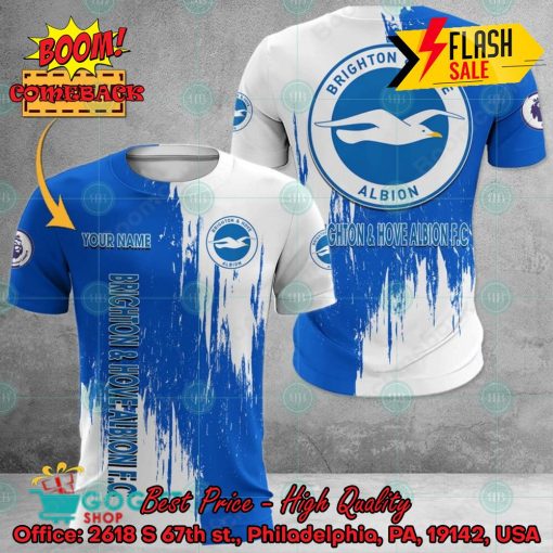 Brighton & Hove Albion FC Painting Personalized Name 3D Hoodie Apparel