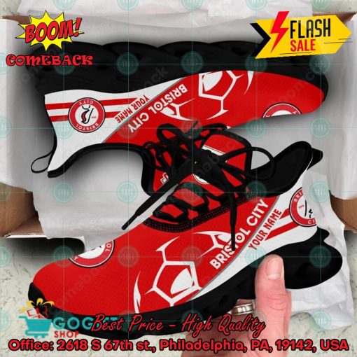 Bristol City FC Personalized Name Max Soul Sneakers