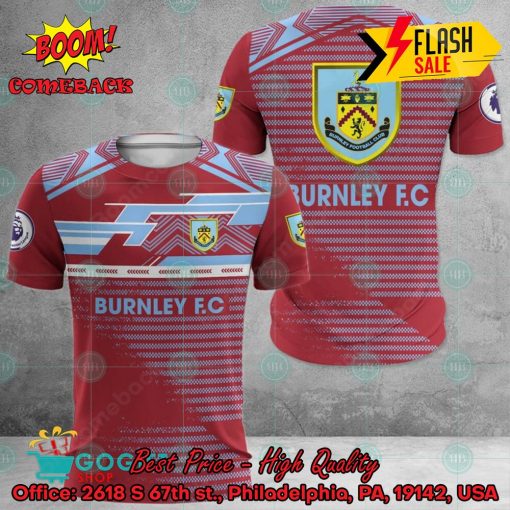 Burnley FC Big Logo Back 3D Hoodie Apparel