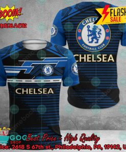 Chelsea FC Big Logo Back 3D Hoodie Apparel