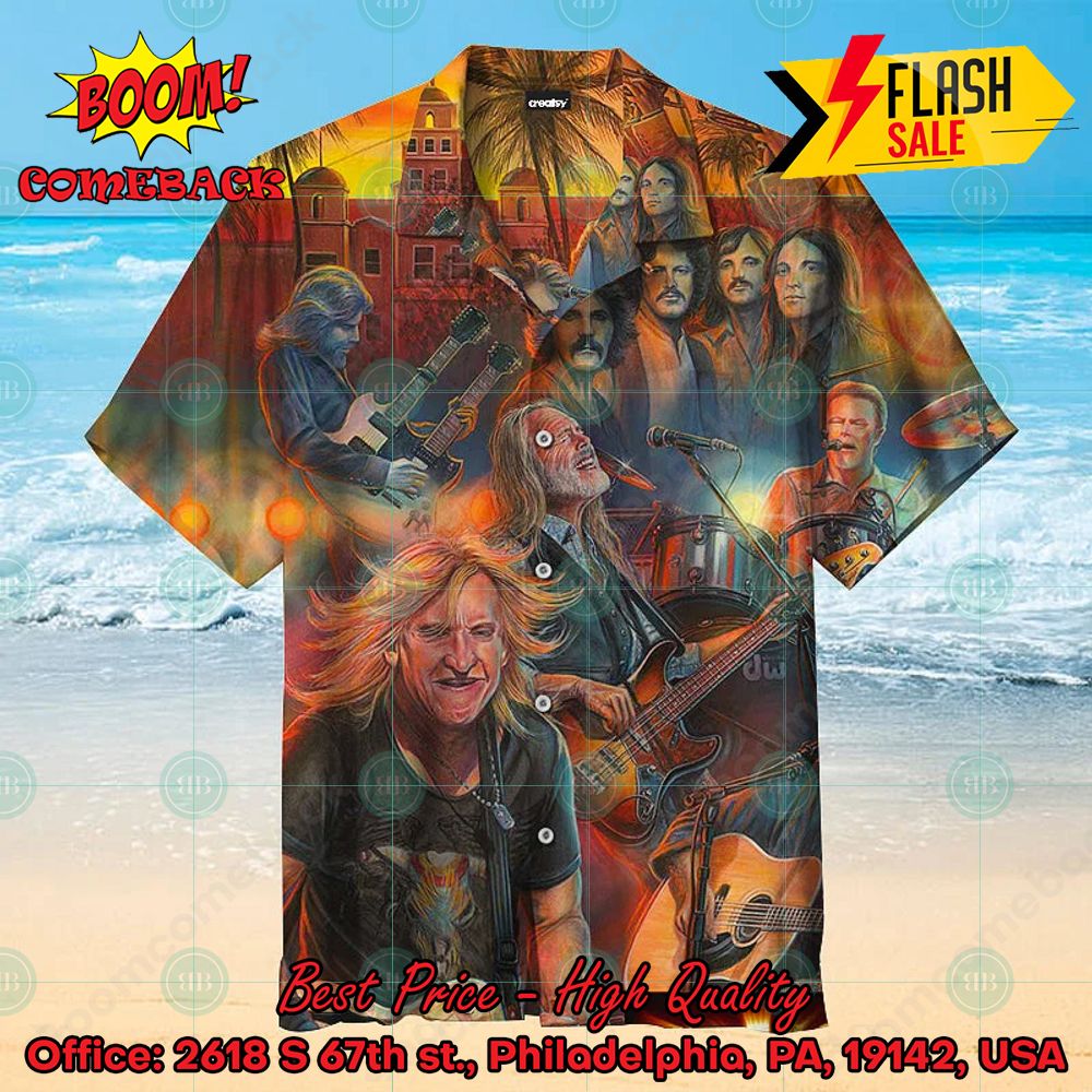 Eagles Rock Band Hotel California Album Hawaiian Shirt