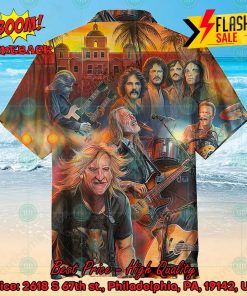 Eagles Rock Band Hotel California Album Hawaiian Shirt
