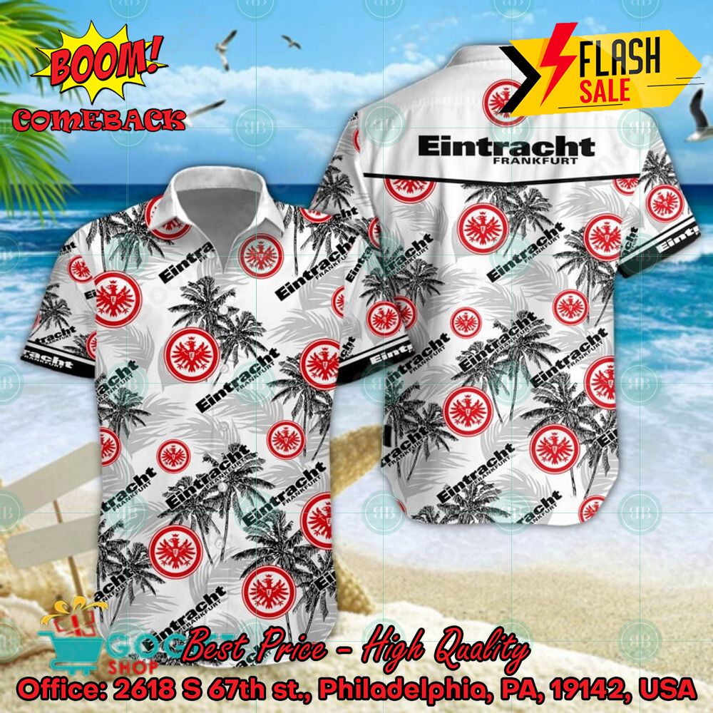 Eintracht Frankfurt Coconut Tree Tropical Hawaiian Shirt