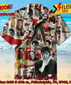 Elvis Presley Collage Hawaiian Shirt