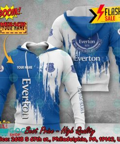 Everton FC Painting Personalized Name 3D Hoodie Apparel