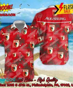 FC Augsburg Coconut Tree Tropical Hawaiian Shirt