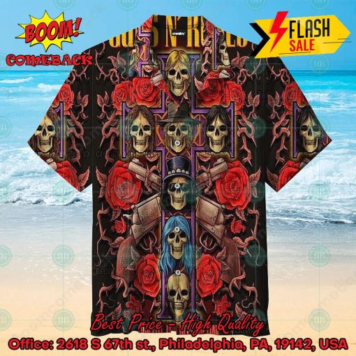 Guns N’ Roses Hard Rock Band Appetite for Destruction Album Hawaiian Shirt