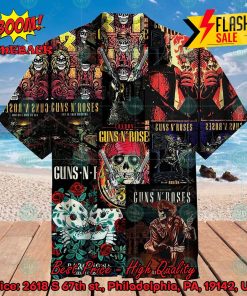 Guns N’ Roses Hard Rock Band Live Shows Hawaiian Shirt