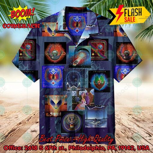 Journey Rock Band Albums Collage Hawaiian Shirt