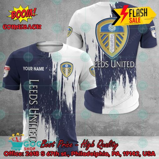Leeds United FC Painting Personalized Name 3D Hoodie Apparel