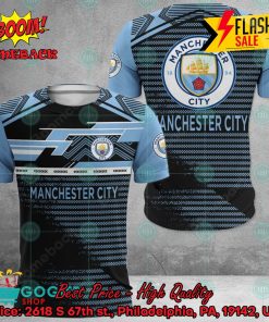 Manchester City FC Big Logo Back 3D Hoodie Apparel