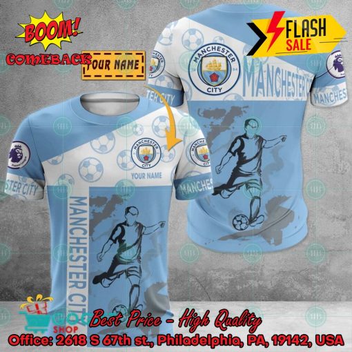 Manchester City FC Shooting Personalized Name 3D Hoodie Apparel