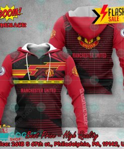 Manchester United FC Big Logo Back 3D Hoodie Apparel
