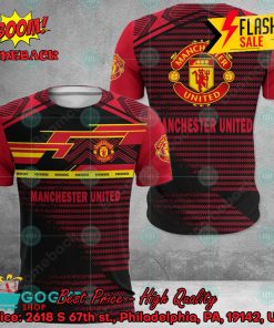 Manchester United FC Big Logo Back 3D Hoodie Apparel