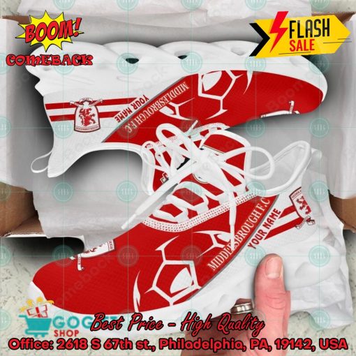 Middlesbrough FC Personalized Name Max Soul Sneakers