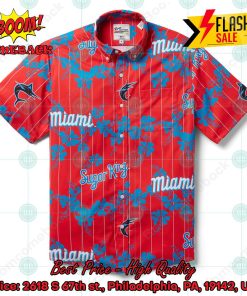 MLB Miami Marlins Shamrock Hawaiian Shirt