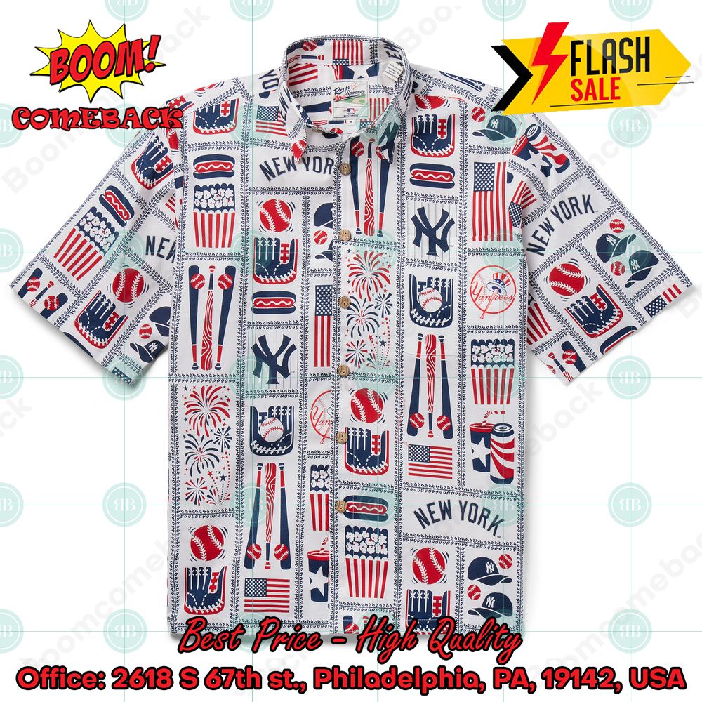 MLB New York Yankees Americana Hawaiian Shirt