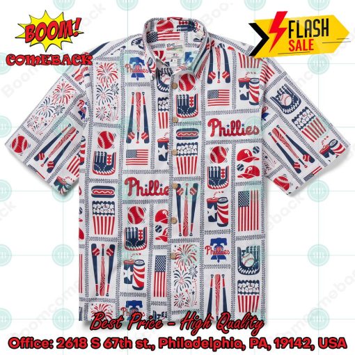 MLB Philadelphia Phillies Americana Hawaiian Shirt