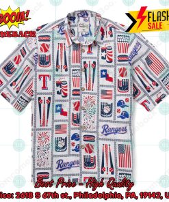 MLB Texas Rangers Americana Hawaiian Shirt