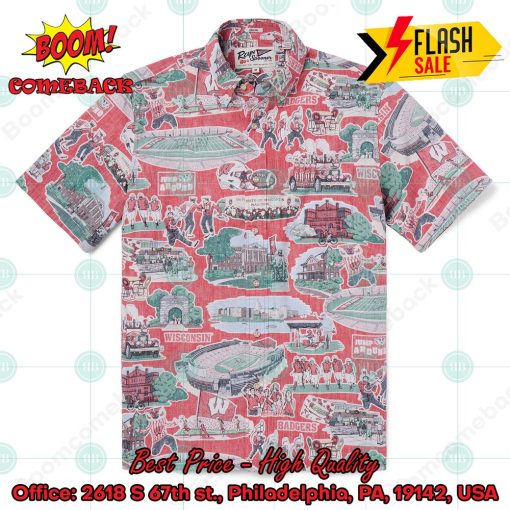 NCAA Wisconsin Badgers Wisconsin Scenic Hawaiian Shirt