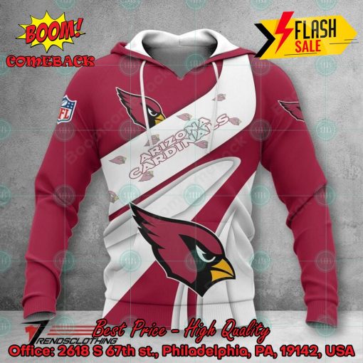 NFL Arizona Cardinals Big Logo 3D Hoodie Apparel