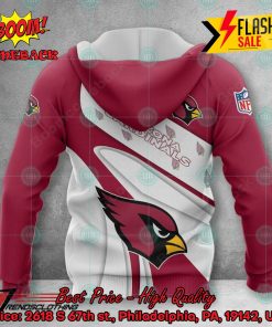 NFL Arizona Cardinals Big Logo 3D Hoodie Apparel