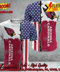 NFL Arizona Cardinals US Flag 3D Hoodie Apparel