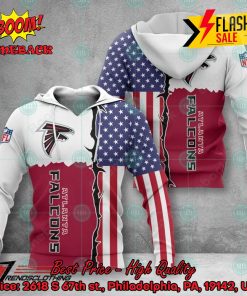 NFL Atlanta Falcons US Flag 3D Hoodie Apparel