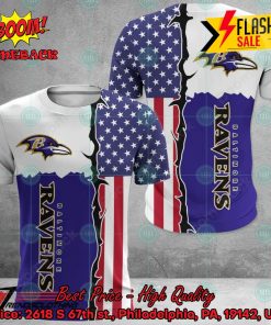 NFL Baltimore Ravens US Flag 3D Hoodie Apparel