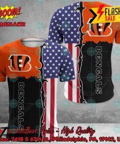 NFL Cincinnati Bengals US Flag 3D Hoodie Apparel