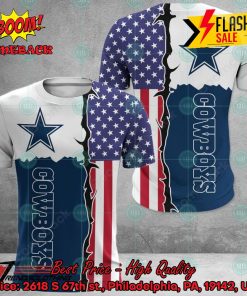 NFL Dallas Cowboys US Flag 3D Hoodie Apparel