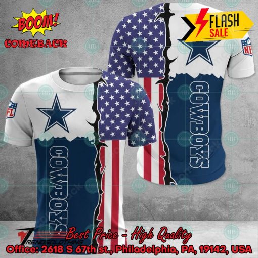 NFL Dallas Cowboys US Flag 3D Hoodie Apparel