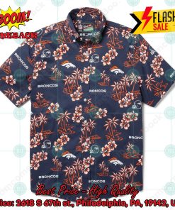 NFL Denver Broncos Coconut Tree Hibiscus Hawaiian Shirt