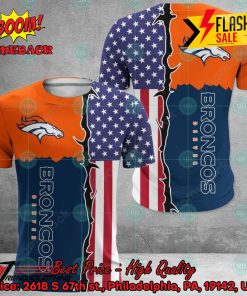 NFL Denver Broncos US Flag 3D Hoodie Apparel