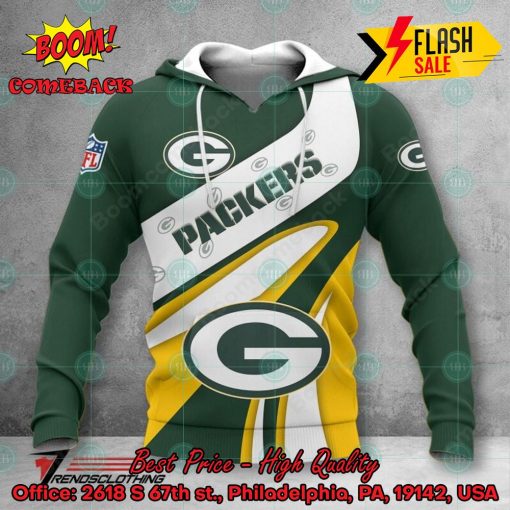 NFL Green Bay Packers Big Logo 3D Hoodie Apparel