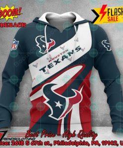 NFL Houston Texans Big Logo 3D Hoodie Apparel