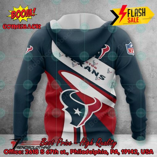 NFL Houston Texans Big Logo 3D Hoodie Apparel