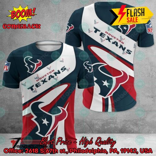 NFL Houston Texans Big Logo 3D Hoodie Apparel