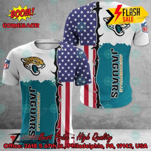 NFL Jacksonville Jaguars US Flag 3D Hoodie Apparel