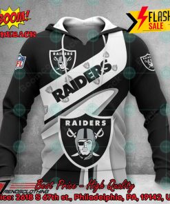 NFL Las Vegas Raiders Big Logo 3D Hoodie Apparel