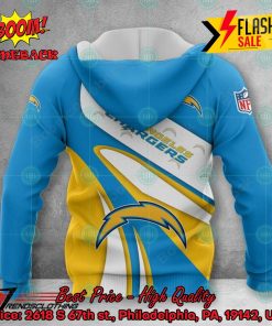 nfl los angeles chargers big logo 3d hoodie apparel 2 DqI93