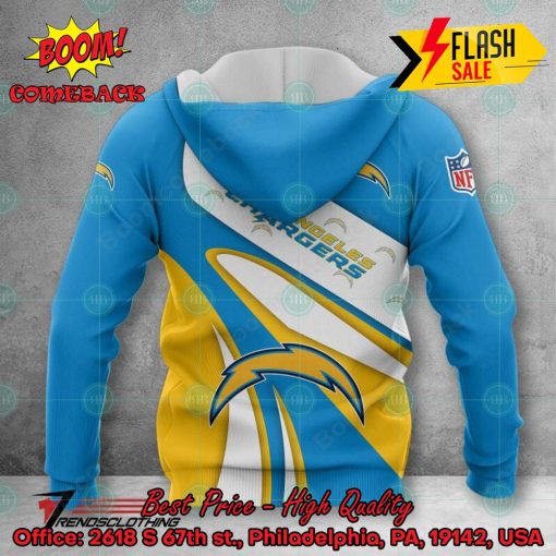 NFL Los Angeles Chargers Big Logo 3D Hoodie Apparel